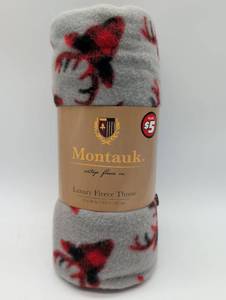 lot 99687 image: Montauk Fleece Throw Blanket, in packaging