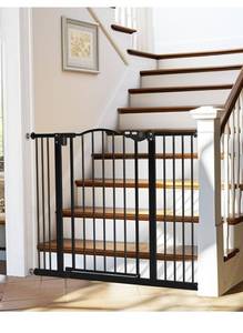 lot 3640 image: InnoTruth 29-39.6 Baby Gate for Stairs &amp Doorways,30 Tall Dog Gate for Pets