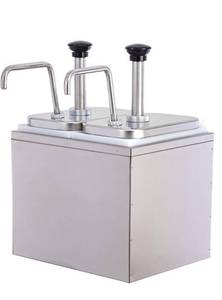 lot 3653 image: Quart Ketchup Pump Dispenser,Condiment Dispenser Pump, Large Capacity Detachable Leak-Proof Design for Sauce,