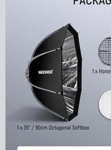 lot 3661 image: NEEWER 3590cm Octagonal Softbox,