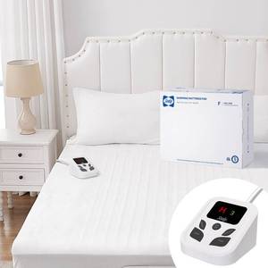 lot 3691 image: Sealy Heated Mattress Pad Full Size with 10 Heated Settings  Electric Mattress Pad Bed Warmer 54x75  Auto Shut Off 1-9 Hours Fit Up to 15 Inch Deep Pocket  Machine Washable