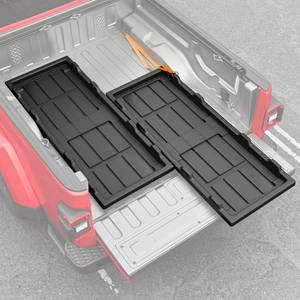 lot 3633 image: Maxzina Slide-Out Truck Bed Cargo Tray Compatible with Chevy Colorado Jeep Gladiator Toyota Tacoma Nissan Frontier Ford Ranger Honda Ridgeline HDPE Trolley