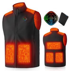 lot 3736 image: Hotrego Heated Vest for Men with Battery Pack Included, Smart Controller, Light Out Design, Lightweight Electric Heating Jacket