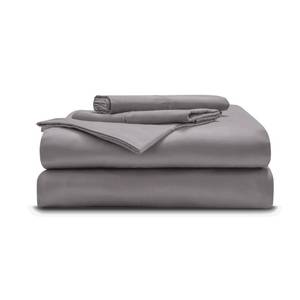 lot 3758 image: Miracle Made Breathable Cotton Bed Sheets, 4-Piece Set Silver-Treated, Soft and Cool-to-the-Touch Lightweight Bedding Designed for Hot Sleepers Queen Size, Stone