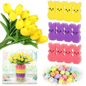 lot 3791 image: Lettry Tulips Vase Filler Set, Table Centerpiece Decor for Home and Kitchen, Home D�cor Table Vase Fillers, Floral Arrangement for Party, Dining Table (Easter, Yellow)