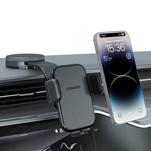 lot 3811 image: COOEXES Car Phone Holder, 360°Rotation Vacuum Suction Cup Phone Mount - 108LBS Nano Gel for Car, Bendable Arm &amp One-Hand Release, Truck Phone Holder for iPhone 17 Pro Max Samsung Android