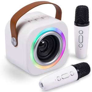 lot 3883 image: Mini Karaoke Machine for Kids with 2 Wireless Mics,TOP Singing Toys Birthday Gifts Ideas for Girls Ages 3,4,5,6,7,8,9,10,11,12 Years Old,Great Gift Ages Girls,Boys Trend Party