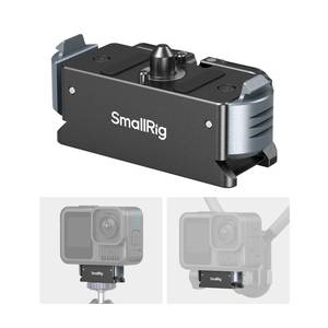 lot 3886 image: SmallRig Magnetic Quick Release Mount for GoPro Hero 13, Aluminum Adapter with 14-20 Screw and Dual-Claws Interface, Base Compatible with Neck Mounts, Selfie Sticks, Magic Arms - 5437