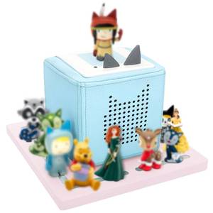 lot 3910 image: Taladad for Tonie Shelf, Tonies Storage for Toniebox 1 and Toniebox 2 Tonie Figures Creative Tonies Magnetic Shelf for,Tonie Box Player 10-30 Characters (Pink)
