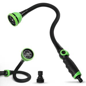 lot 3913 image: BicycleStore Watering Wand, Bendable 27inch Garden Hose Wand with 10 Adjustable Spray Patterns and Thumb Flow Control, Long Hose Nozzle Sprayer for Hanging Baskets, Shrubs, Garden and Lawn