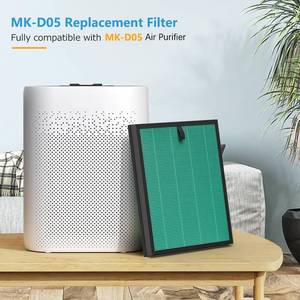 lot 3943 image: 1 pc. MK-D05 Air Filter Replacement for A-EVE MK-D05 Air Purifiers, 4-in-1 HEPA Filter - Pet Dander Version, Green