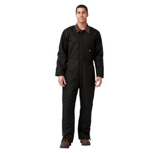 lot 3973 image: Dickies Mens Premium Insulated Duck Coverall, Black, 3XL - Regular