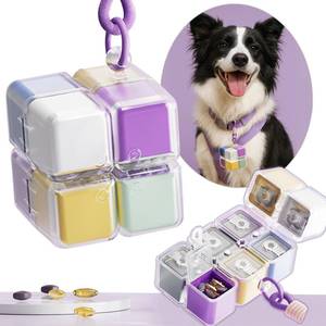 lot 6082 image: BYMIEMIE Daily Pill Organizer with 8 Compartments - Perfect Weekly Pill Case Waterproof Pill Box for Daily Vitamins and Medicine, Small Pill Container for Pocket Purse (Multi-Color)