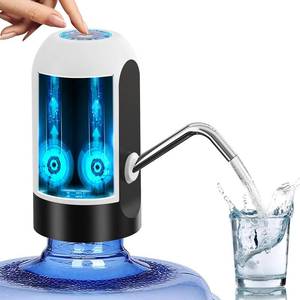 lot 6100 image: Myvision Water Dispenser for 5 Gallon Bottle,Portable USB Charging Electric Water Pump, Drinking Water Jug Pump for Home, Kitchen, Living Room, Office,Camping,Universal for 3-5 Gallon (White)
