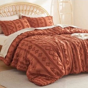 Boho Deluxe Embroidery Comforter Set, 66x88 Twin