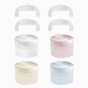 lot 4099 image: Cheerble Pumpless Cat Water Fountain, 2L67oz Automatic Pet Fountain, Elfin E1 Lite Cat Fountain for Drinking, MagDrive�� Technology, Continuous Flow Mode, BPA-Free (White, 4 Filters)