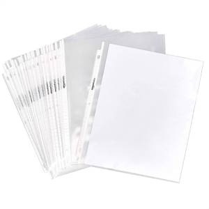 lot 4100 image: Amazon Basics Sheet Protectors for 3 Ring Binder, Heavyweight, Acid-Free, Clear Plastic Sleeves, Letter Size, 8.5 x 11 Inch, 100-Pack