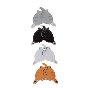 lot 4149 image: Pearhead Cat Bum Kitchen Magnets, Pet Themed Refrigerator Magnets, Funny Novelty Gift for Cat Lovers and Pet Parents, Ideal Decor for Home, School Locker and Office Whiteboard, Set of 4