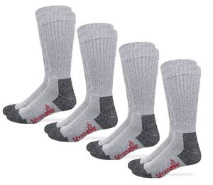 lot 4150 image: Wrangler Mens Riggs Workwear Over The Calf Work Boot Socks, 2 Pair (Pack of 2), Grey, Large (4 Pair total)
