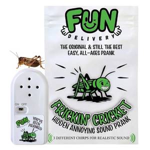 lot 4157 image: FUN delivery Frickin�� Cricket Hidden Cricket Noise Maker Prank �� Electronic Sound Toy for Office Humor, Dorm Rooms, Funny April Fools Pranks for Adults