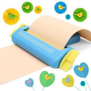 lot 4182 image: Paper Crimper for Crafts, AngleKai Craft Paper Crimper Tool for Making Wave Shaper, DIY Arts Crafts (Blue)