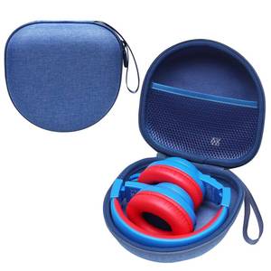 lot 4186 image: Kids Headphones Case Compatible with iClever BTH12  HS19  BTH26  JoySpark-T5  Candy Bila BH03  EarFunIMYBMIDOLA MD-B01  noot Products Foldable Kids Headphones, Blue (Case Only)