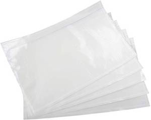 lot 4190 image: BEUYI Clear 7.5 x 5.5 Packing List Envelopes, Adhesive Shipping Label PouchesSleeves (50 Pack)