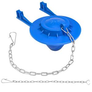 lot 4199 image: Universal Toilet Flapper Replacement Kit 2 Inch Toilet Tank Flapper 2 Stainless Chains Designed for American Standard Kohler Toto Gerber Toilet Stopper Water Saving Easy to Install Heavy Duty Rubber