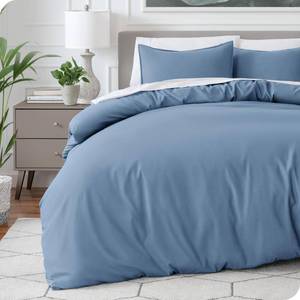 lot 6295 image: Bare Home Bedding Duvet Cover Extra Long Size - Premium 1800 Super Soft - Lightweight, Cooling Duvet Cover - Soft Breathable Bedding (TwinTwin XL, Coronet Blue)