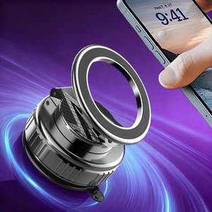 lot 6316 image: GEYUTHS Magnetic Vacuum Car Phone Holder with Strong Suction Cup 360° Adjustable Foldable Phone Mount Portable Phone Holders for Your CarGymMirror Mount for iPhone & Android