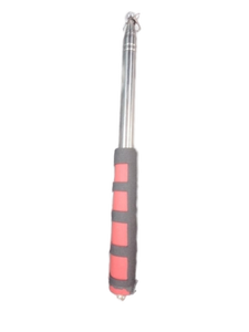 lot 6335 image: Red and Gray Striped extendable metal rod with grip
