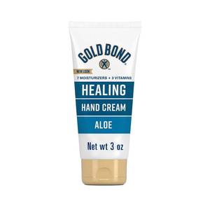 lot 6343 image: Gold Bond Healing Hand Cream, 3 oz., Gold Bond Hand Cream With Aloe, Moisture That Lasts Through Handwashing
