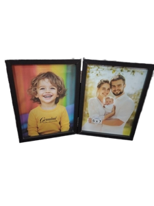 lot 6371 image: Gemini Icona Bay Double Picture Frame 5x7 Left picture frame right corner cracked