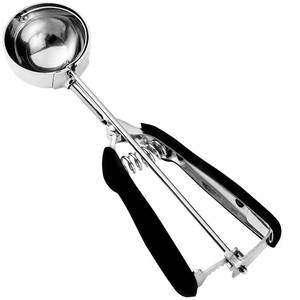 lot 6390 image: HOMURE H Cookie Scoop 4 Tablespoon, Size #16 Cookie Dough Scoop, Muffin Scoops for Baking, 4 Tbsp 60 ml 2 oz Cookie Scoop for Baking, Spring-Loaded Scoop, Comfortable Grip