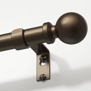lot 6392 image: Wolistsa Bronze Curtain Rod, 1 Inch Adjustable Heavy Duty Curtain Rods for Windows 48 to 84 Inch, Decorative Modern Window Treatment Rods, Telescopic Splicing Metal Drapery Pole, Easy Installation