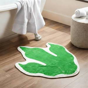 lot 6394 image: Drydiet Dinosaur Footprints Bath Rugs Dino Footprints Shaped Tufted Rug Soft Plush Water Absorbent Non Slip Bath Floor Mats for Bathroom Bedroom Kitchen Decorative Area Rug 20x16