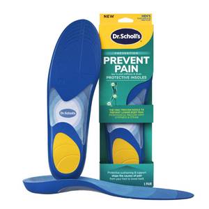 lot 6397 image: Dr. Scholls Prevent Pain Protective Insoles, Protect Against Foot, Knee, Lower Back Pain, Promote Foot Health & Wellness, Trim to Fit Insert, Men Shoe Size 8-14, 1 Pair
