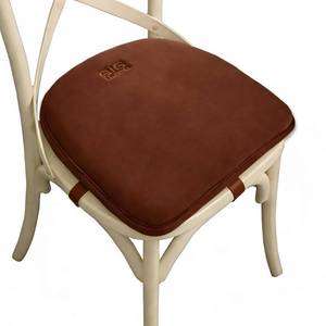 lot 6401 image: Big Hippo Chair Pads, Memory Foam Chair Seat Cushion Non Slip Rubber Back Thicken Chair Padding with Elastic Bands for Home Office Outdoor Seats (Brown-1pc)