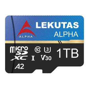 lot 6431 image: LEKUTAS 1T(999GB) Micro SD Card, microSDXC UHS-I Flash Memory Card TF Card, High Read Speed 120MBs, C10, U3, A2, V30, for Full HD, 4K UHD Video Recording