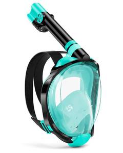lot 6441 image: W WSTOO Full Face Snorkel Mask Adults,Suitable for Beginners Dry Top Snorkeling Gear,Can Your Mouth or Nose to Breathe,180 Degrees Panoramic View,Anti-Fog Anti-Leak,Summer Travel and Vacationing Gifts