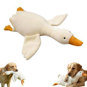 lot 6483 image: White Duck Dog Toy, 2026 New Large Realistic Goose Dog Toy,Super Soft Plush Stuffed Animal Toy Duck Plush Toy�� Suitable for Dogs Chew Play and Pillow (50cm19.5in)