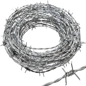 lot 11204 image: Real Barbed Wire 60ft 15.5 Gauge 4 Point - Great for Crafts, Fences, and Critter Deterrent
