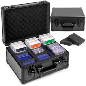 lot 11217 image: ULTRGEE Top Loaders Storage Box, Graded Card Storage Case - Holds up to 300 Top Loaders, Trading Card Case Sports Card Storage Boxes, PSA Card Case Slab Case Holder (Small Damage)