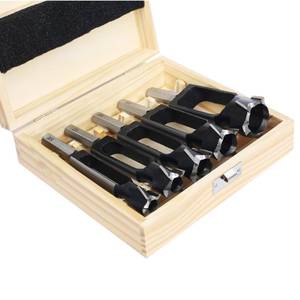 lot 11262 image: SICWOOD 5PCS Wood Plug Cutters Set, Wood Tenon Maker Dowel Pocket Hole Plug Cutters, Woodworking Drill Bit, Suiatble for Making 38 12 58 34 1 Wood Dowel Pins- (Wood Plug Cutters)