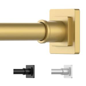 lot 11304 image: UIOSANRT Gold Shower Curtain Rod 31-79 Inches Non-Slip Shower Rod Tension Mounted No Drill Shower Curtain Rods Spring Tension Rod Adjustable Tension Curtain Rod for Windows Bathroom