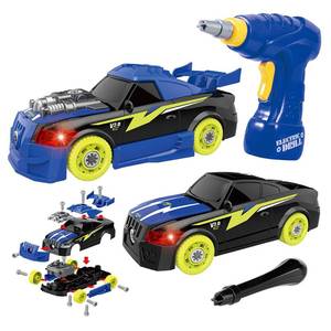 lot 11313 image: GILOBABY 26 Pieces Take Apart Toys for Boys, Racing Car with Electric Drill, Sounds & Lights, Building Stem Toys for Kids, Gifts for 3 4 5 Year Old Boys Learning Educational Toys