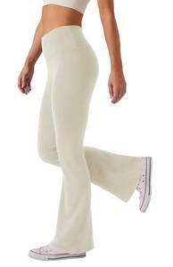 lot 12003 image: SEAJOJO Womens High Waist Bootcut Yoga Pants Tummy Control Workout Flare Leggings Khaki