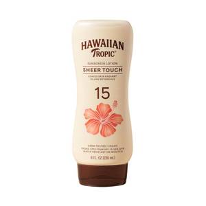 lot 12396 image: Hawaiian Tropic Sunscreen Sheer Touch Broad Spectrum Sun Care Sunscreen Lotion - SPF 15, 8 Ounce