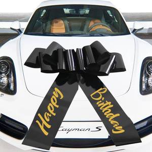 lot 12408 image: Happy Birthday Car Bow,30 Inch Big Car Bow for car,new House,Birthday Gift,Birthday Party and Other Gifts and Scene Decoration