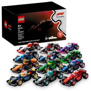 lot 12410 image: LEGO F1 Collectible Race Cars, 6 Pack - Building Set for Boys & Girls, Ages 6 - Birthday Party Favor or Gift - Mystery Box WSurprise F1 Car Toys - Travel Toys for Kids - 66796